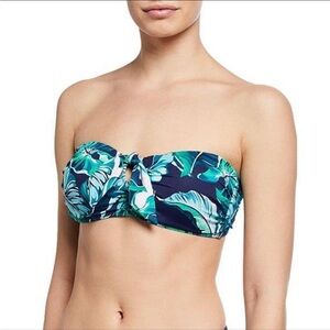 NWT Tommy Bahama Breezy Palms Bandeau Tropical Bikini Top Sz Small